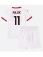 AC Milan Christian Pulisic #11 Dječji Gostujuci Dres kompleti 2024-25 Kratak Rukavima (+ kratke hlače)